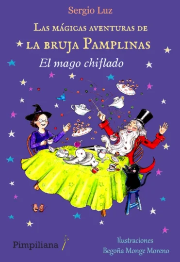Portada del libro El mago chiflado, libro 9 de la colección Las mágicas aventuras de la bruja Pamplinas, de Sergio Luz