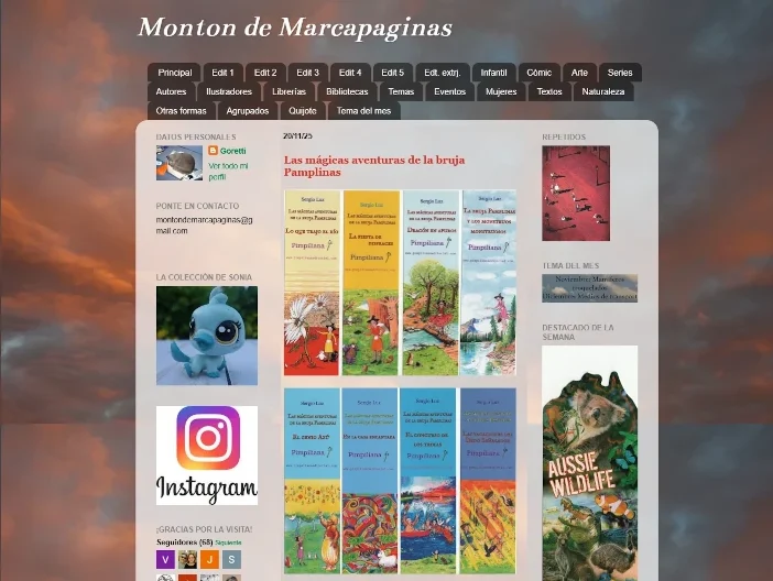 Blog "Montón de Marcapáginas"