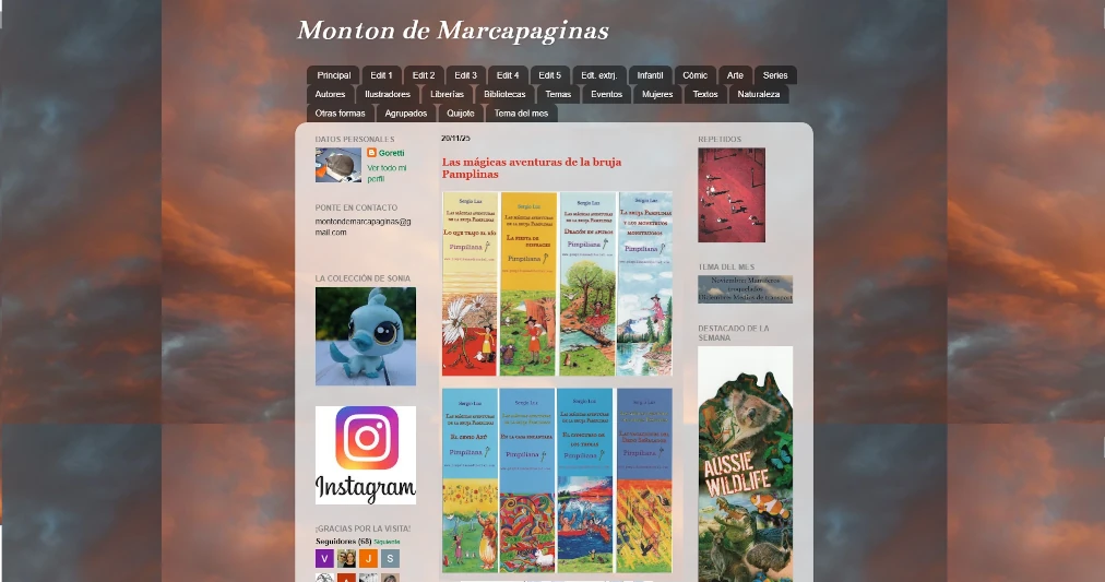 Blog "Montón de Marcapáginas"