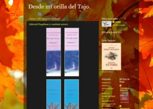 Los marcapáginas de la Editorial Pimpiliana en el blog «Desde mi orilla del Tajo»