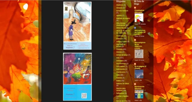 Marcapáginas puzzles de la bruja Pamplinas en el blog "Desde mi orilla del Tajo"