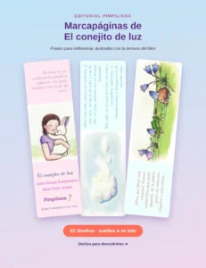 Marcapáginas de El conejito de luz