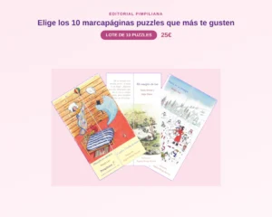 Lote de 10 marcapáginas puzzles dobles a elegir