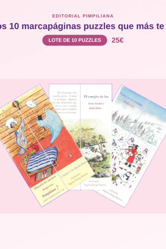 Lote de 10 marcapáginas puzzles dobles a elegir
